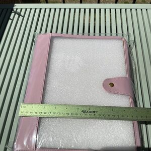 Erin Condren Light Pink Planner Folio with Gold Snap
